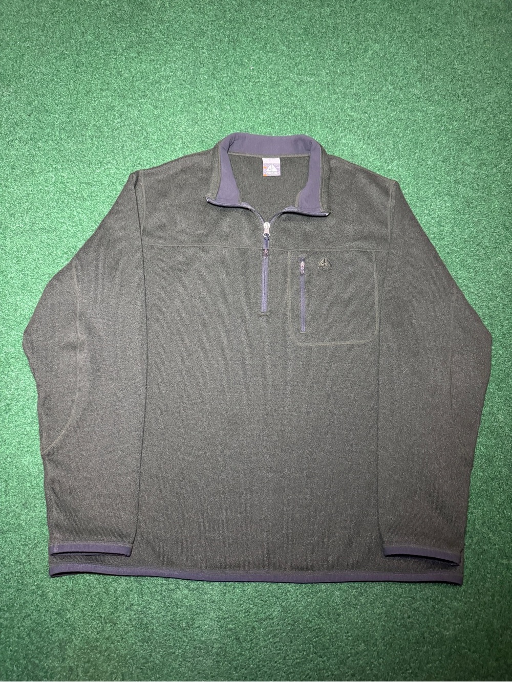 Nike ACG 1/4 Zip Pullover Sweatshirt XXL Green Vintage Y2K Outdoor Hiking